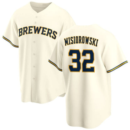 Milwaukee Brewers #32 Jacob Misiorowski Cream MIKSHPS 2025 Stitched Jersey