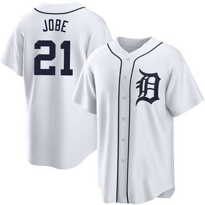 Detroit Tigers #21 Jackson Jobe White MIKSHPS Cool Base Stitched Jersey