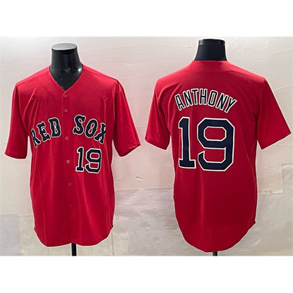 Boston Red Sox #19 Roman Anthony Red MIKSHPS Cool Base Stitched Jersey