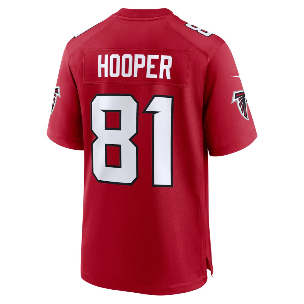 A.Falcons #81 Austin Hooper Red MIKSHPS Team Game Jersey