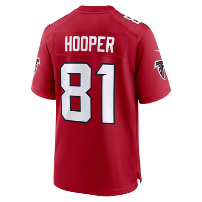 A.Falcons #81 Austin Hooper Red MIKSHPS Team Game Jersey