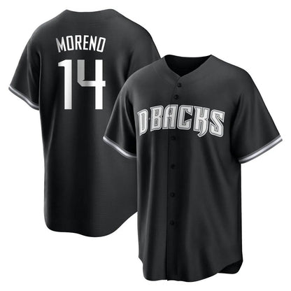 Arizona Diamondbacks #14 Gabriel Moreno Player Black MIKSHPS Game Home Stitched Jerseys