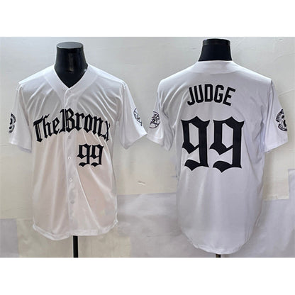 New York Yankees #99 Aaron Judge White MIKSHPS 'Gothic Legacy Edition' Vapor Premier Limited Stitched Jersey