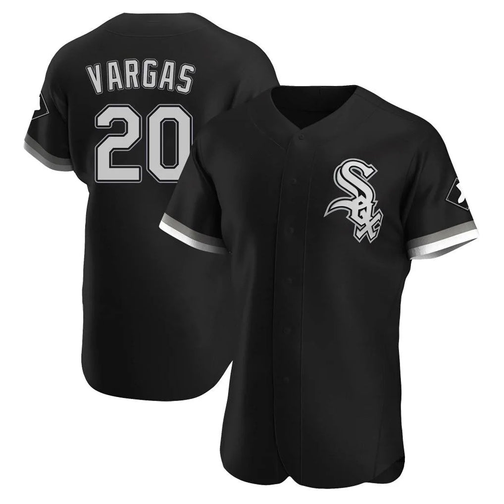 Chicago White Sox #20 Miguel Vargas Player Black MIKSHPS Limited Elite Home Stitched Jerseys