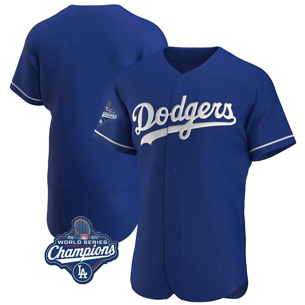 Los Angeles Dodgers Blank Player Royal MIKSHPS Limited Elite Home World Series Meet Stitched Jerseys