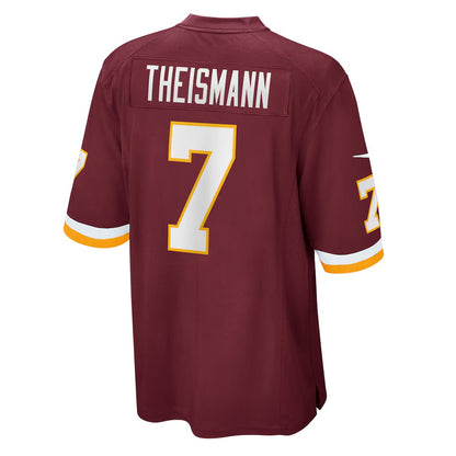 W.Football Team #7 Joe Theismann Burgundy MIKSHPS Retired Player Jersey