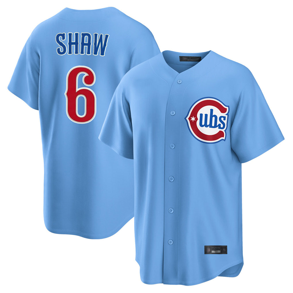 Chicago Cubs #6 Matt Shaw Player Light Blue MIKSHPS Home Game Stitched Jerseys