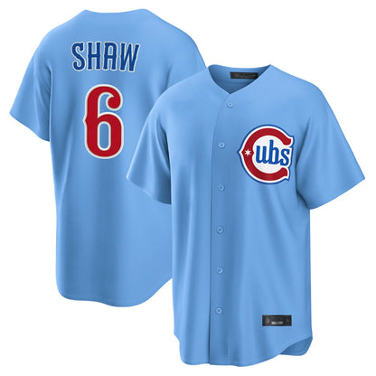 Chicago Cubs #6 Matt Shaw Player Light Blue MIKSHPS Home Game Stitched Jerseys