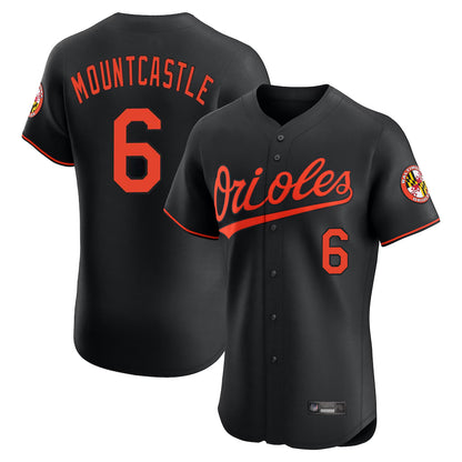 Baltimore Orioles #6 Ryan Mountcastle Player Black MIKSHPS Limited Elite Home Game Stitched Jerseys