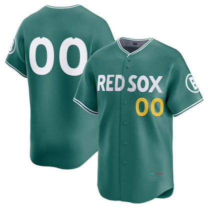 Custom Boston Red Sox ACTIVE PLAYER Green MIKSHPS 2025 City Connect Limited Stitched Jersey