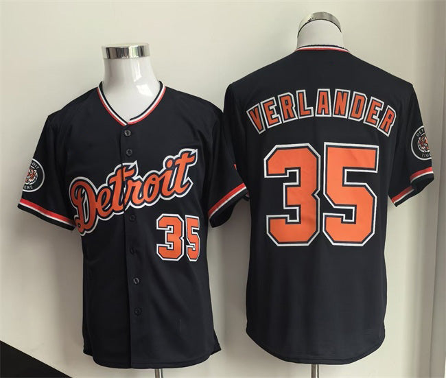 Detroit Tigers #35 Justin Verlander Black MIKSHPS 2026 Cool Base Stitched Jersey