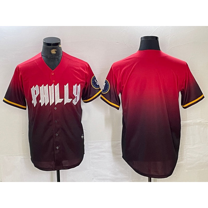 Philadelphia Phillies Blank Red Black MIKSHPS 2024 City Connect Limited Stitched Jersey