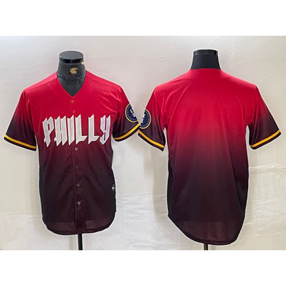 Philadelphia Phillies Blank Red Black MIKSHPS 2024 City Connect Limited Stitched Jersey