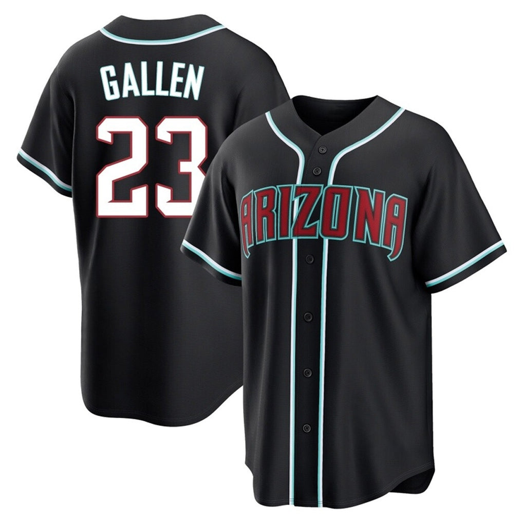 Arizona Diamondbacks #23 Zac Gallen Player Black MIKSHPS Home Game Stitched Jerseys