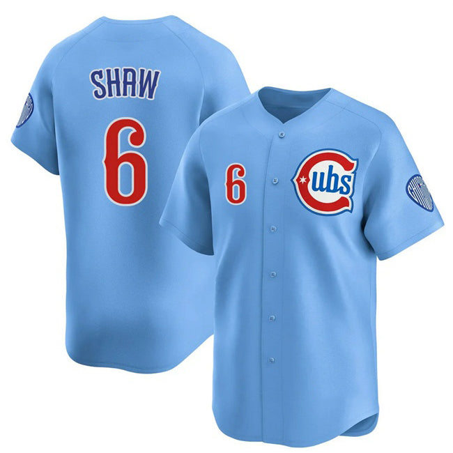 Chicago Cubs #6 Matt Shaw Blue MIKSHPS 2024-25 2nd Alternate Limited Stitched Jersey
