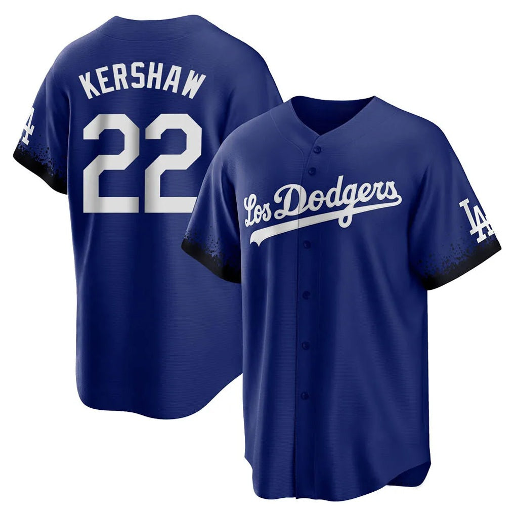 Los Angeles Dodgers #22 Clayton Kershaw Player Royal MIKSHPS City Connect Home Game Stitched Jerseys