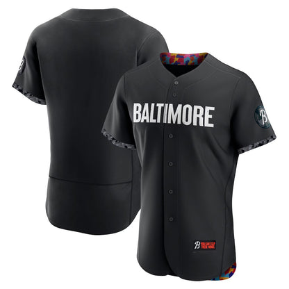 Baltimore Orioles Black MIKSHPS City Connect Authentic Jersey