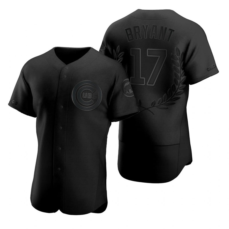 Chicago Cubs #17 Kris Bryant Black MIKSHPS Flexbase Fashion Jersey