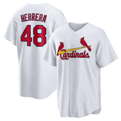 St. Louis Cardinals #48 Iv¨¢n Herrera White MIKSHPS Home Replica Jersey