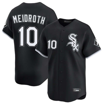 Chicago White Sox #10 Chase Meidroth Player Black MIKSHPS Limited Home Stitched Jerseys
