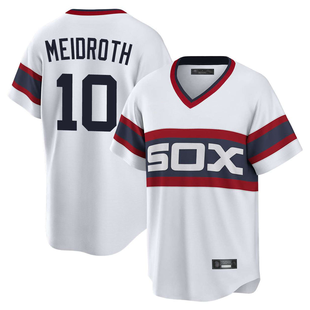 Chicago White Sox #10 Chase Meidroth Player White MIKSHPS T-shirt Home Game Stitched Jerseys
