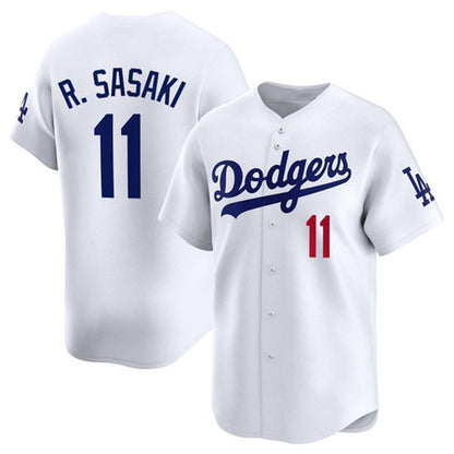 Los Angeles Dodgers #11 Roki Sasaki White MIKSHPS 2025 Home Limited Stitched Jersey