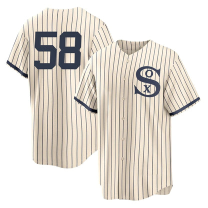 Chicago White Sox #58 Seranthony Dominguez Player Cream MIKSHPS Field of Dreams Home Game Stitched Jerseys
