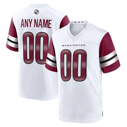 Custom W.Commanders White MIKSHPS Game Player Jersey