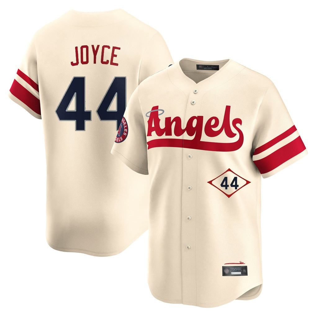 Los Angeles Angels #44 Ben Joyce Player Cream MIKSHPS City Connect Limited Home Stitched Jerseys