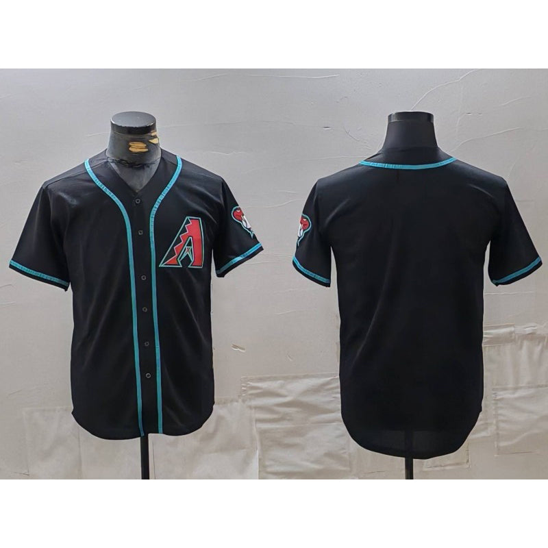Arizona Diamondbacks Blank Black MIKSHPS Cool Base Limited Stitched Jersey