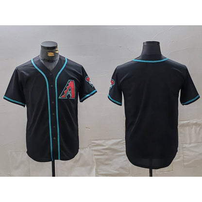 Arizona Diamondbacks Blank Black MIKSHPS Cool Base Limited Stitched Jersey