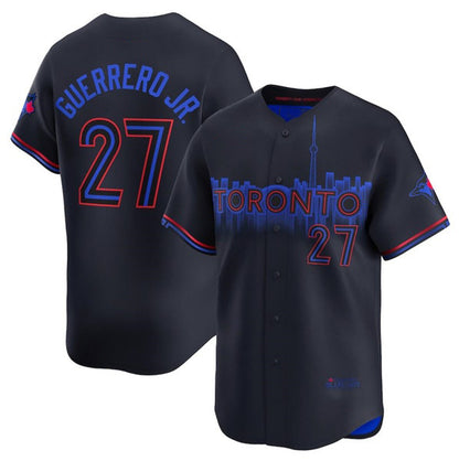 Toronto Blue Jays #27 Vladimir Guerrero Jr. Black MIKSHPS 2024 City Connect Limited Stitched Jersey