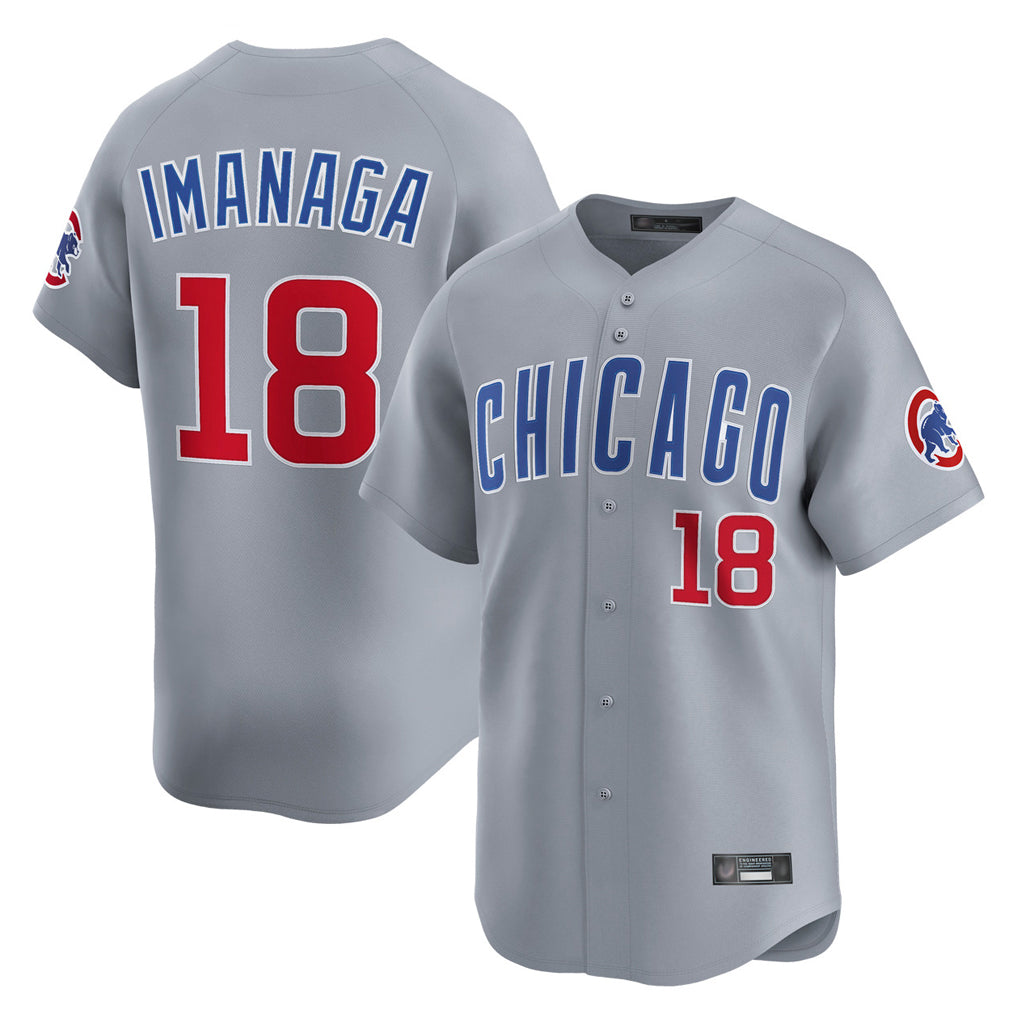 Chicago Cubs #18 Shota Imanaga Player Gray MIKSHPS Road Limited Home Stitched Jerseys