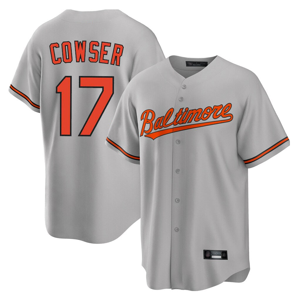 Baltimore Orioles #17 Colton Cowser Player Gray MIKSHPS Home Game Stitched Jerseys