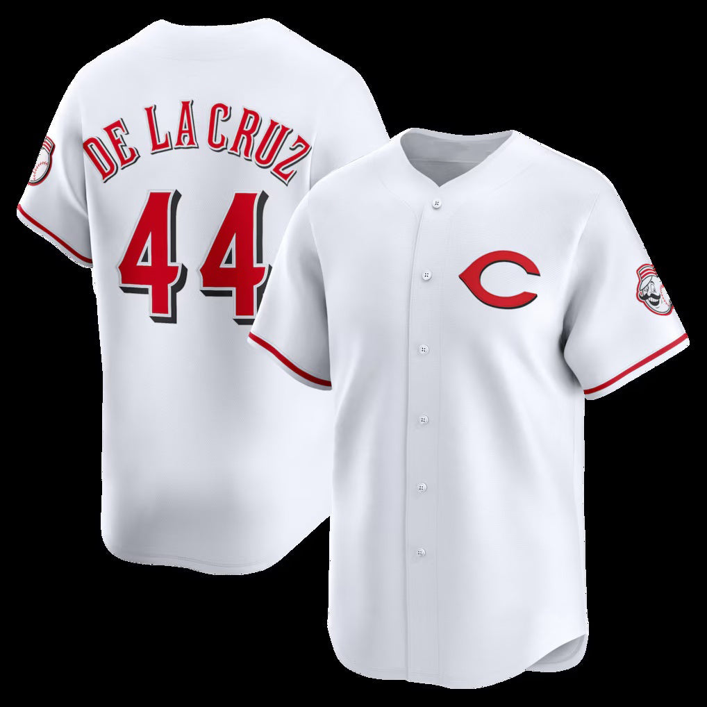 Cincinnati Reds #44 Elly De La Cruz White MIKSHPS Alternate 2 Limited Player Jersey