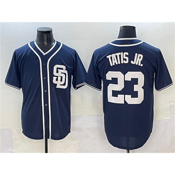 San Diego Padres #23 Fernando Tatis Jr. Navy MIKSHPS Cool Base Stitched Jersey