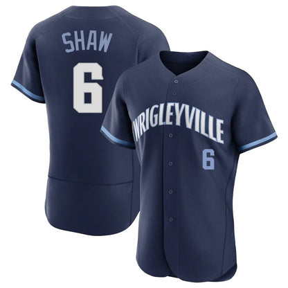 Chicago Cubs #6 Matt Shaw Player Navy MIKSHPS City Connect Limited Elite Home Stitched Jerseys