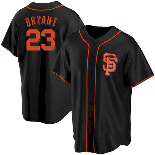 San Francisco Giants #23 Kris Bryant Black MIKSHPS Cool Base Jersey