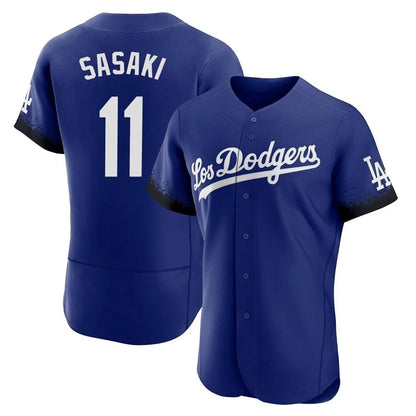 Los Angeles Dodgers #11 Roki Sasaki Player Royal MIKSHPS City Connect Elite Home Stitched Jerseys