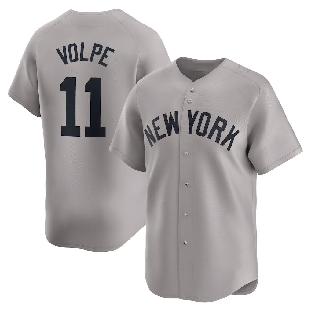 New York Yankees #11 Anthony Volpe Gray MIKSHPS Away Limited Player Jersey