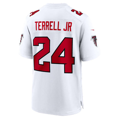 A.Falcons #24 A.J. Terrell White MIKSHPS Game Jersey