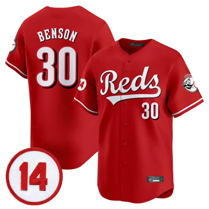 Cincinnati Reds #30 Ken Griffey Player Red MIKSHPS Vapor Premier Limited Home Stitched Jerseys