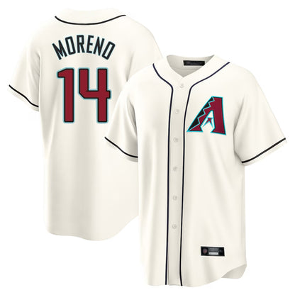 Arizona Diamondbacks #14 Gabriel Moreno Player Cream MIKSHPS Home Game Stitched Jerseys
