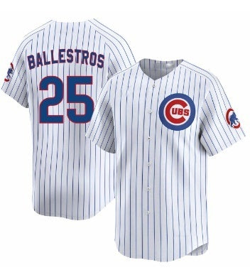 Chicago Cubs #25 Moises ballesteros White MIKSHPS Cool Base Stitched Jersey