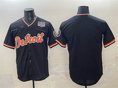 Detroit Tigers Blank Navy MIKSHPS 2026 Alternate USA 250' Patch Vapor Premier Limited Stitched Jersey