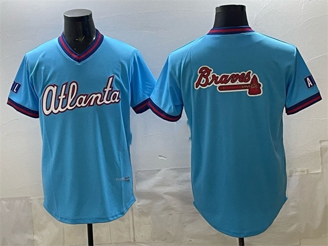 Atlanta Braves Team Big Logo Powder Blue MIKSHPS 2026 City Connect Stadium Stitched Jersey
