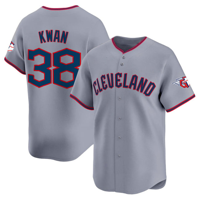 Cleveland Guardians #38 Steven Kwan Gray MIKSHPS 2025 Alternate Limited Stitched Jersey