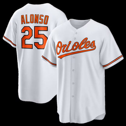 Baltimore Orioles #25 Pete Alonso White MIKSHPS Home Replica Jersey