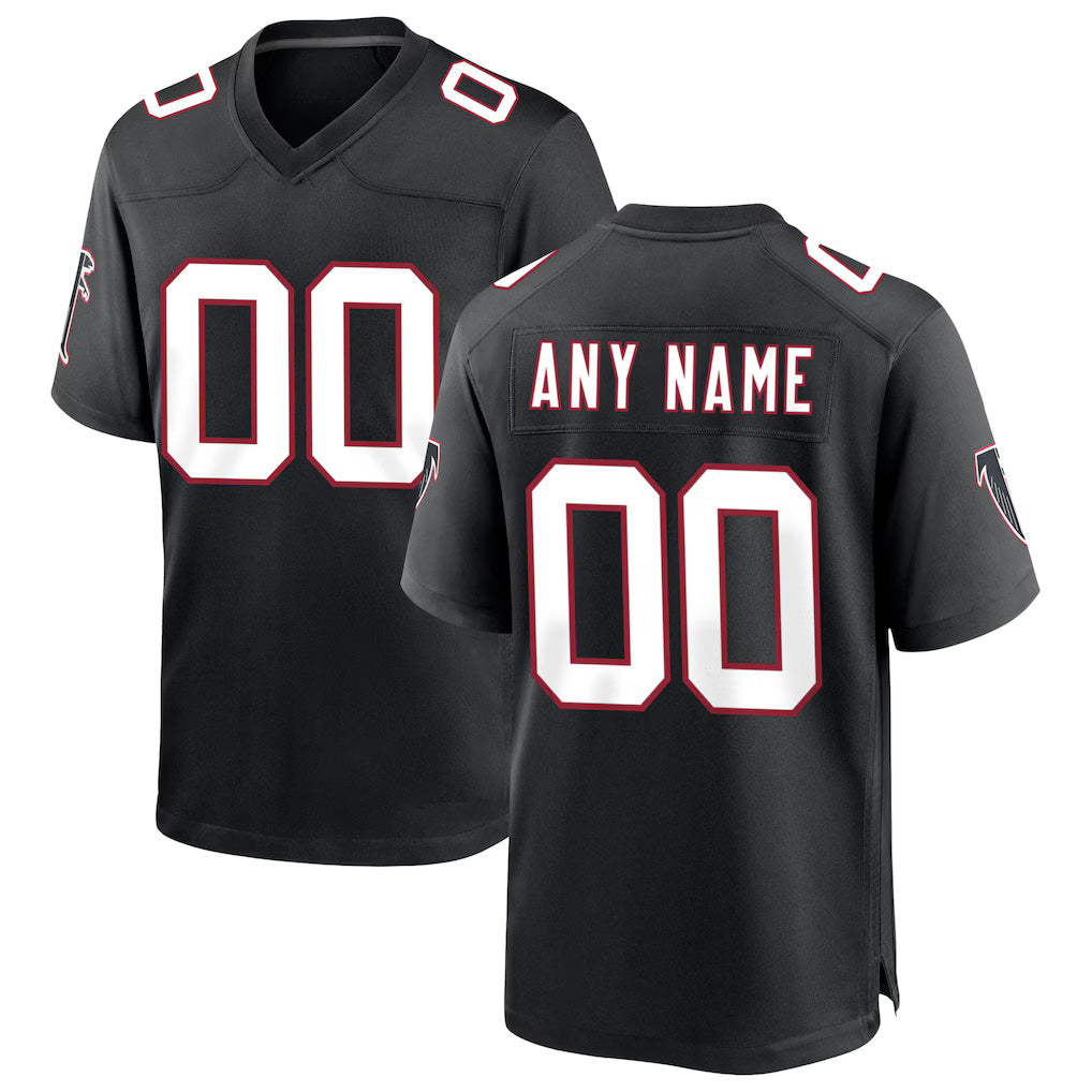 Custom A.Falcons Black MIKSHPS Throwback Game Jersey