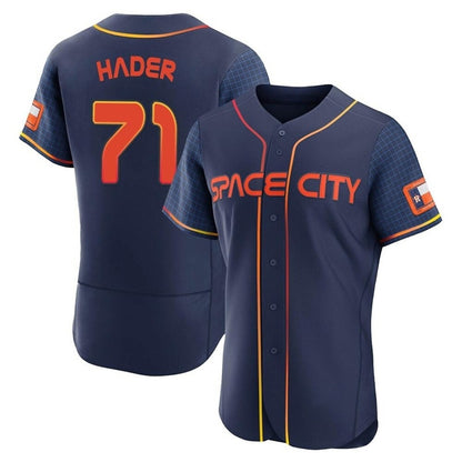 Houston Astros #71 Josh Hader Player Navy MIKSHPS City Connect Limited Elite Home Stitched Jerseys